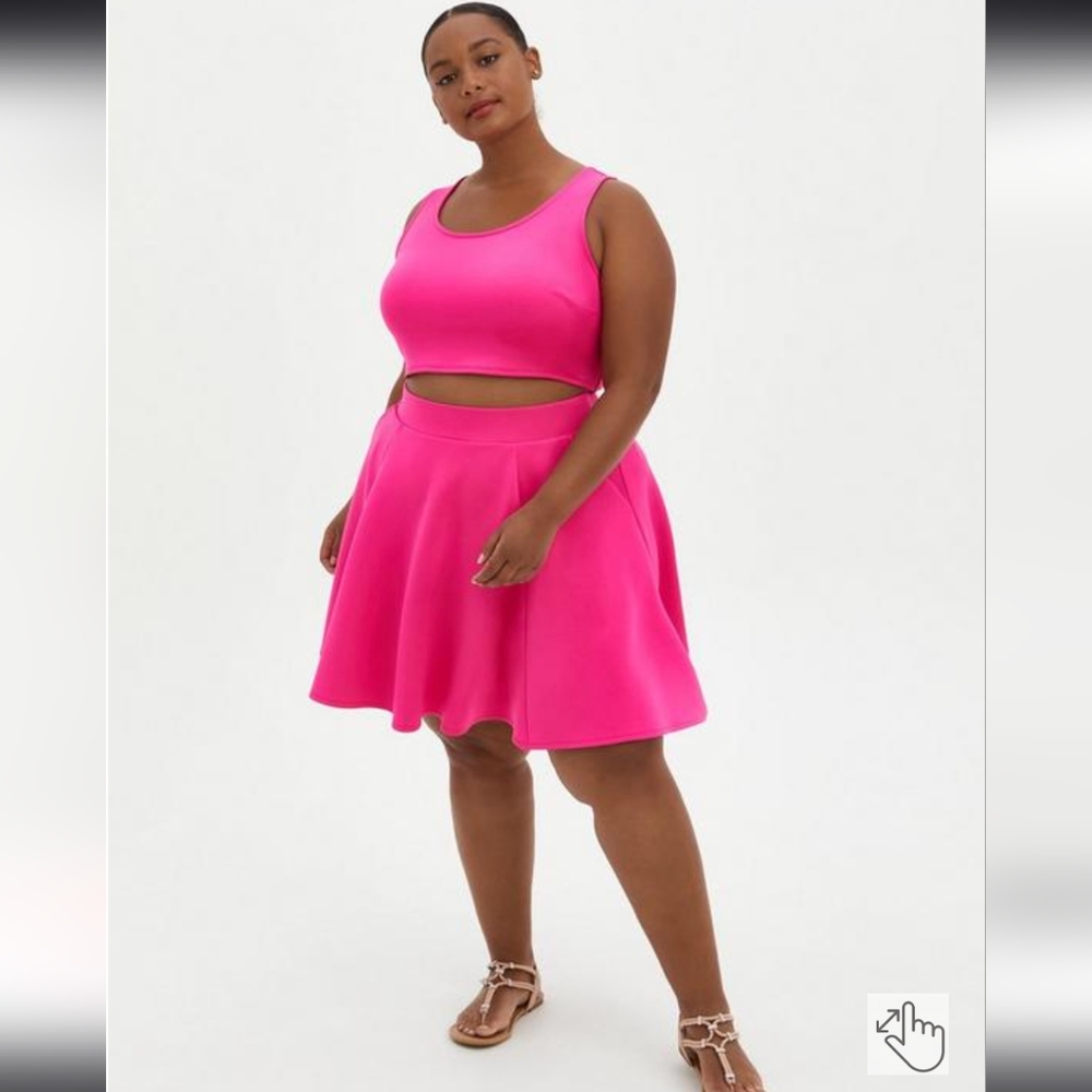 Torrid Mini Scuba Skater Set - HOT PINK